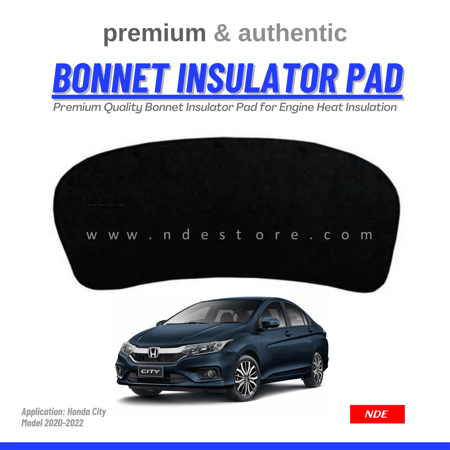 BONNET INSULATOR COVER FOR HONDA CITY (2021-2024) - ndestore.com