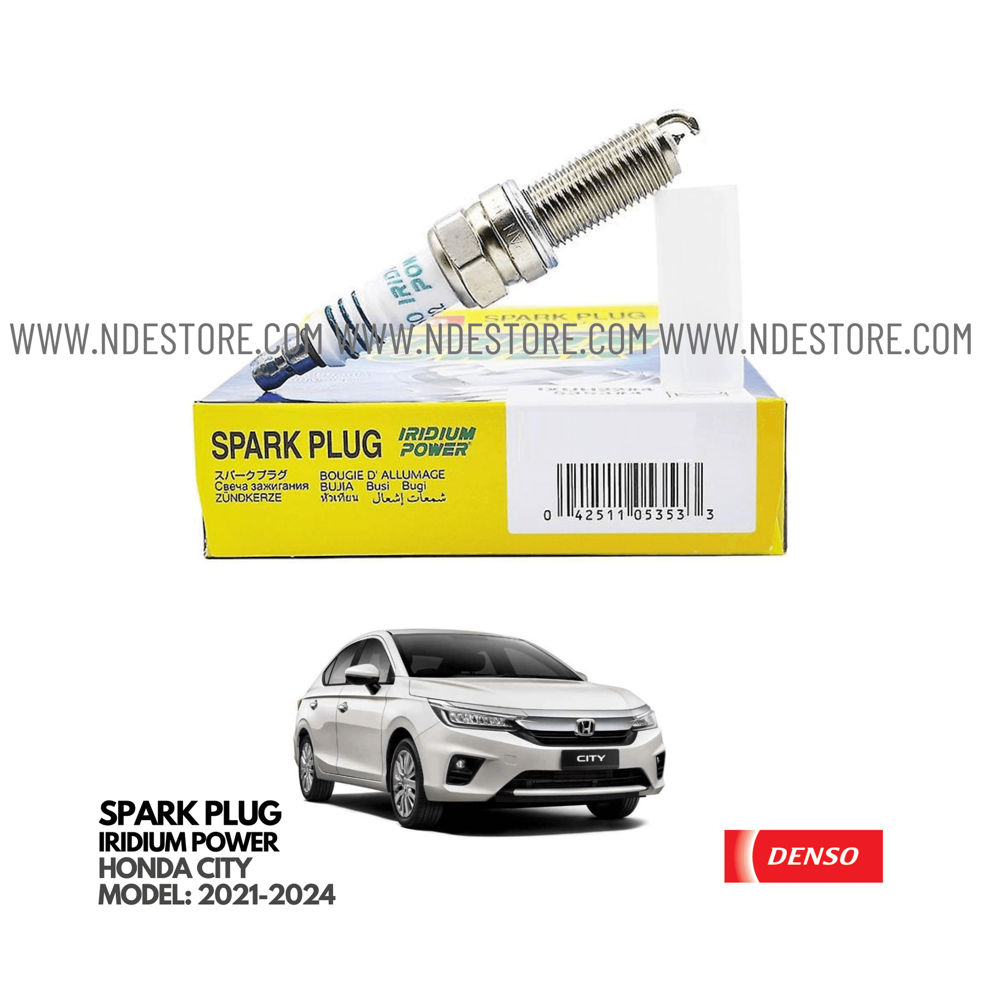 SPARK PLUG DENSO IRIDIUM POWER FOR HONDA CITY (2021-2024) - ndestore.com