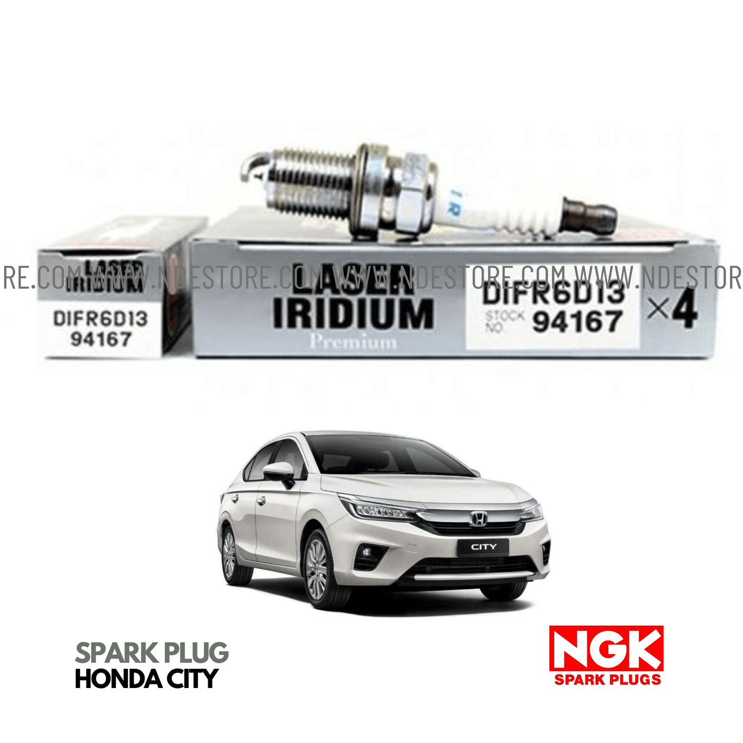 SPARK PLUG NGK LASER IRIDIUM FOR HONDA CITY (2021-2024) - ndestore.com