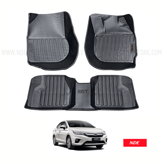 FLOOR MAT TPE STYLE PREMIUM QUALITY FOR HONDA CITY (2021-2024) - ndestore.com