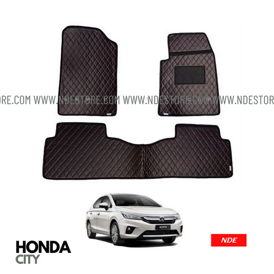 FLOOR MAT PREMIUM QUALITY FLAT 7D STYLE FOR HONDA CITY (2021-2024)