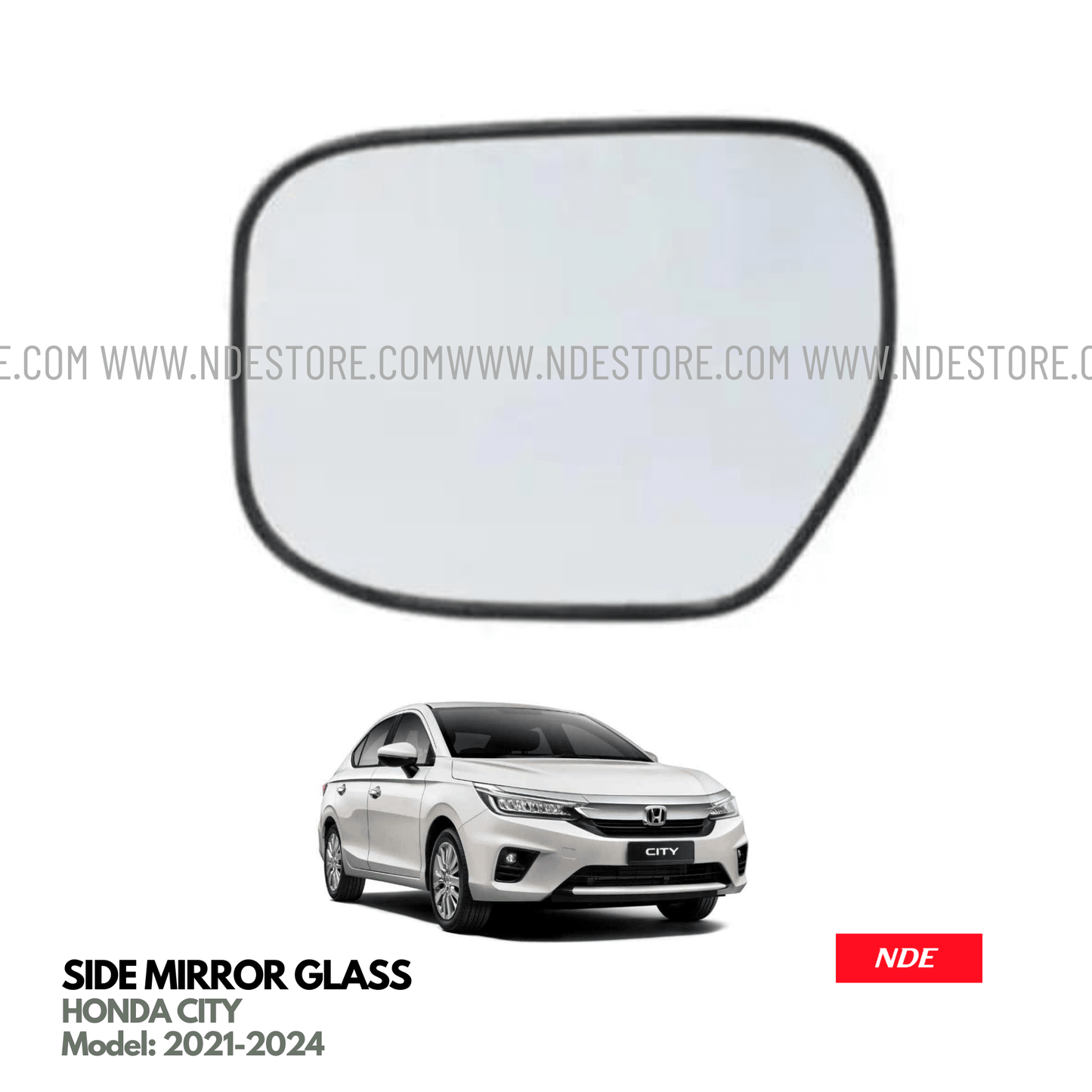 SIDE MIRROR GLASS FOR HONDA CITY (2021-2024) - ndestore.com