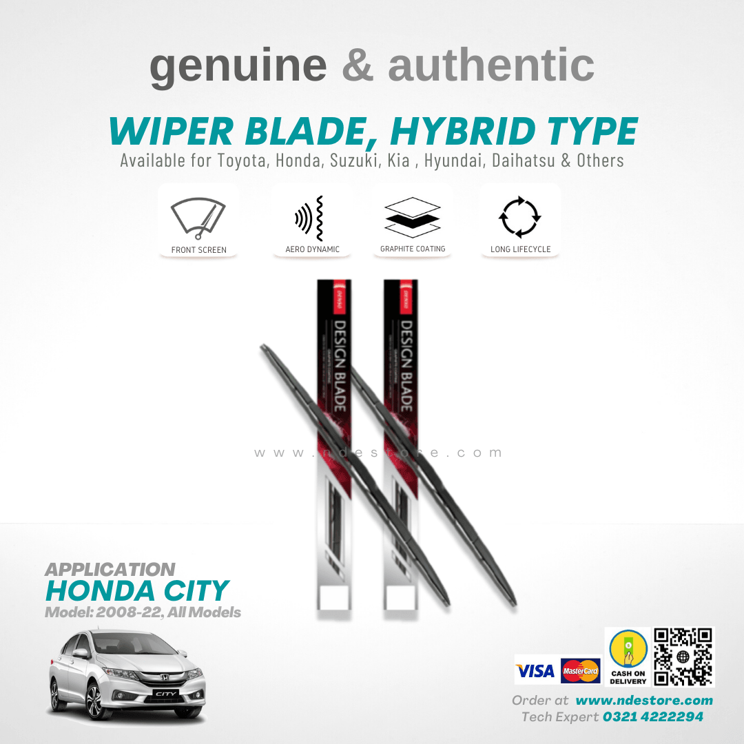 WIPER BLADE DENSO PREMIUM TYPE FOR HONDA CITY (2008-2020) - ndestore.com