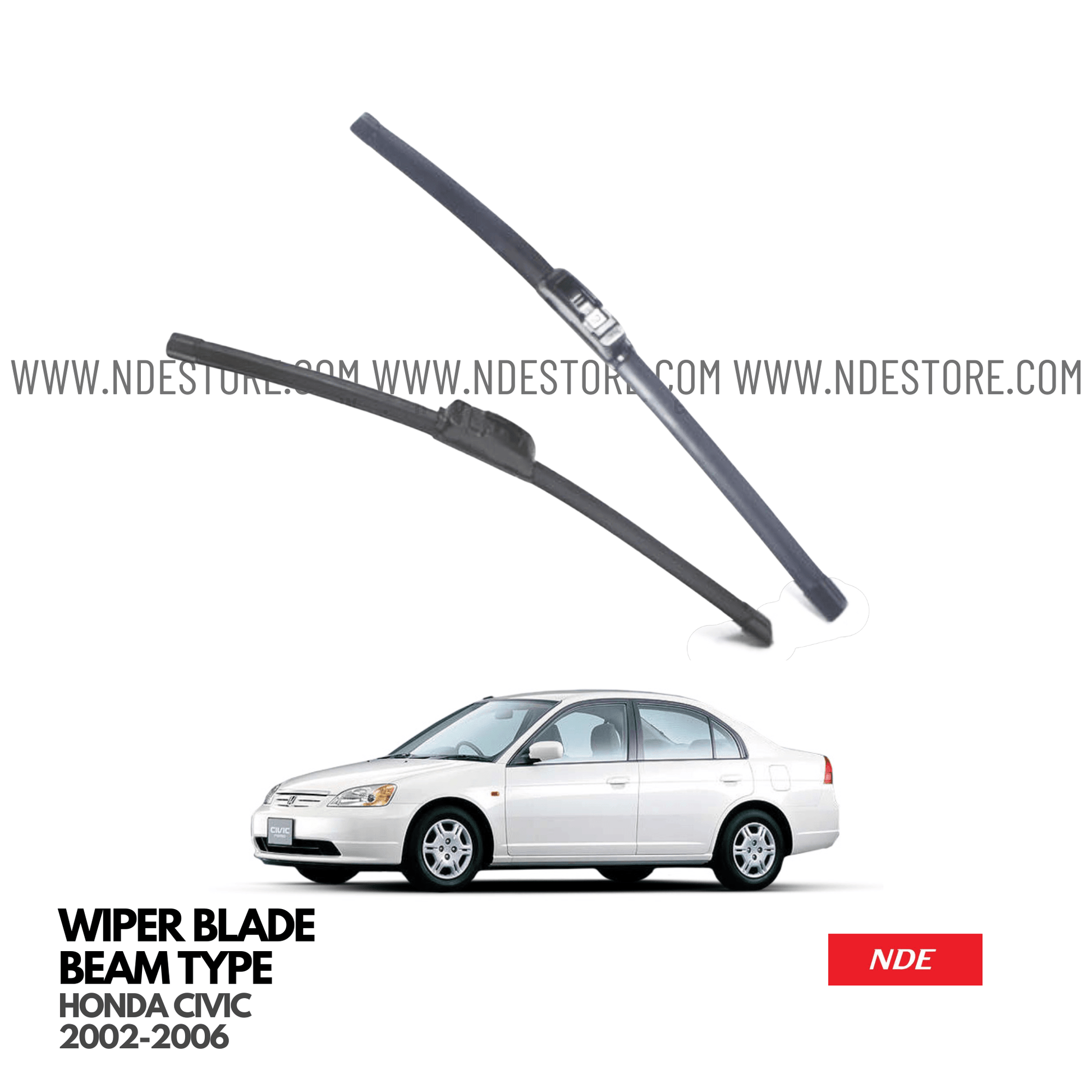 WIPER BLADE PREMIUM TYPE FOR HONDA CIVIC (2002-2006) - ndestore.com