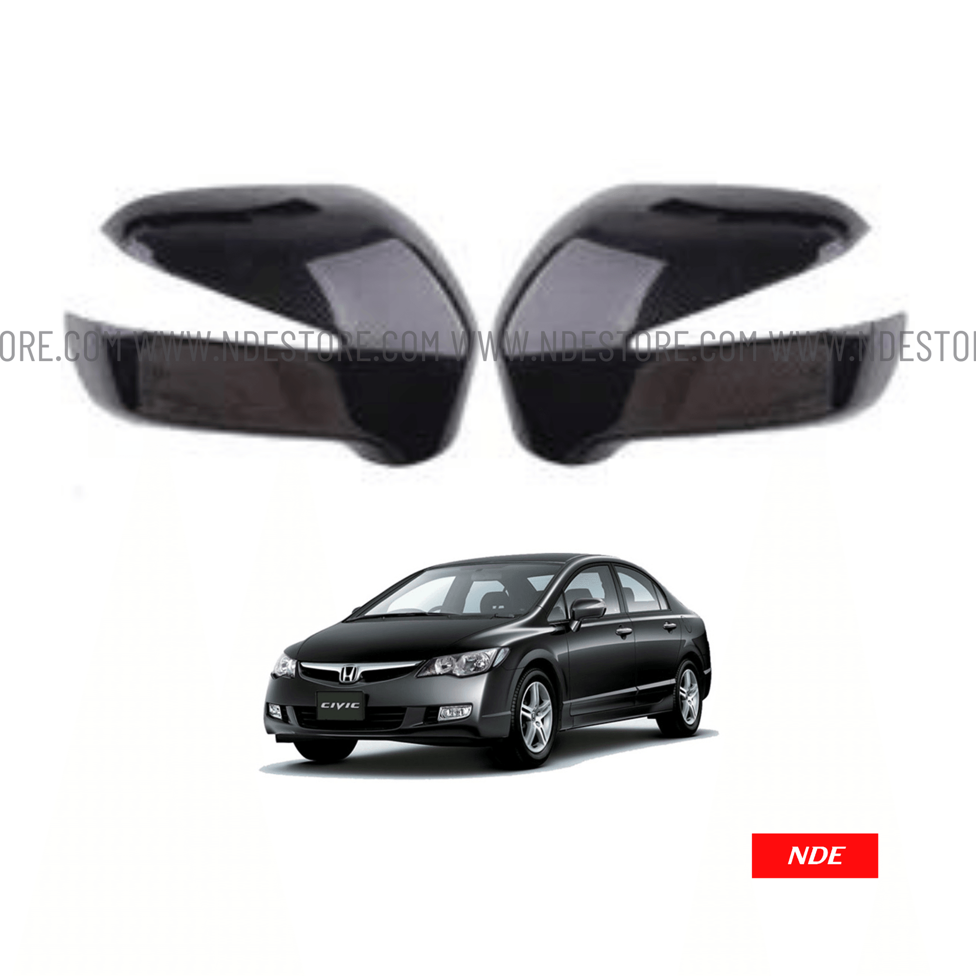 SIDE MIRROR COVER FOR HONDA CIVIC (2006-2012) - ndestore.com