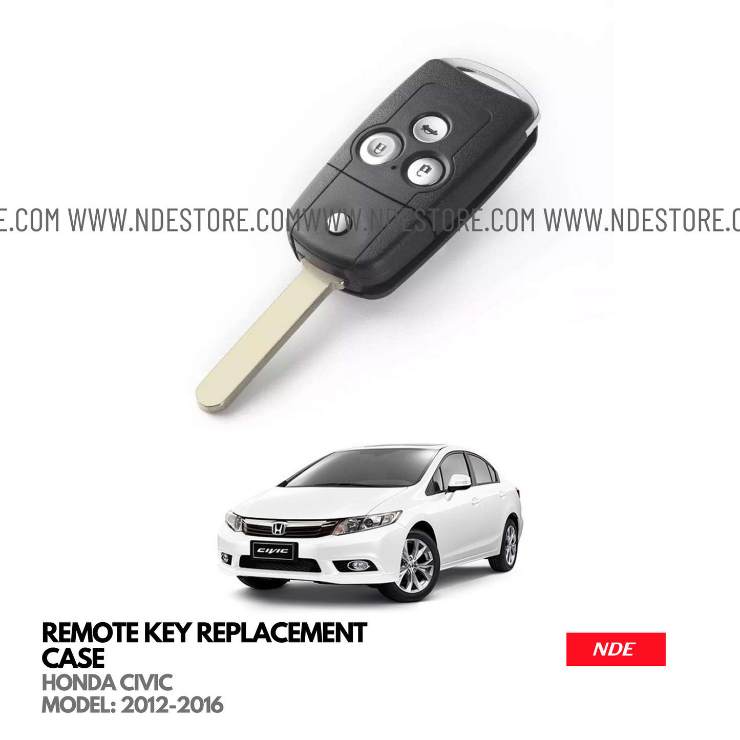 KEY KEY REPLACEMENT FOR HONDA CIVIC (2012-2016)