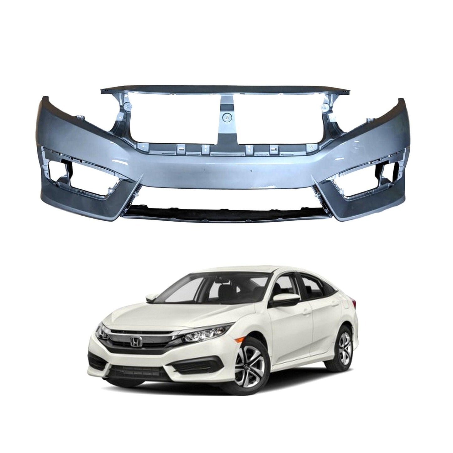 BUMPER FRONT FOR HONDA CIVIC (2016-2021) - ndestore.com