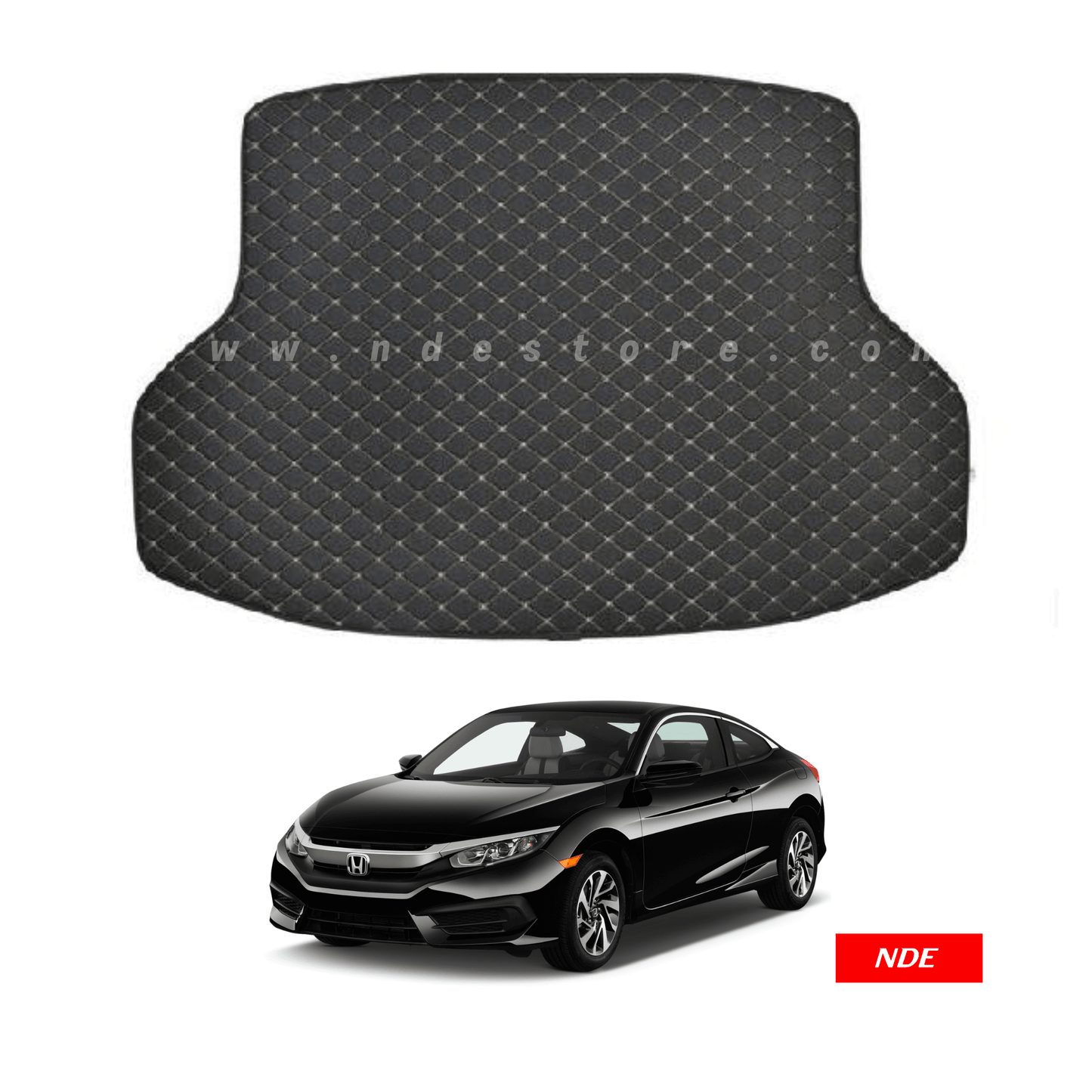 TRUNK FLOOR MAT 7D STYLE FOR HONDA CIVIC (2016-2021) - ndestore.com