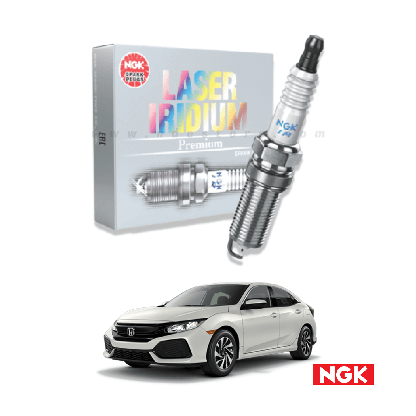 SPARK PLUG NGK LASER IRIDIUM FOR HONDA CIVIC 1500CC TURBO (2016-2021) - ndestore.com