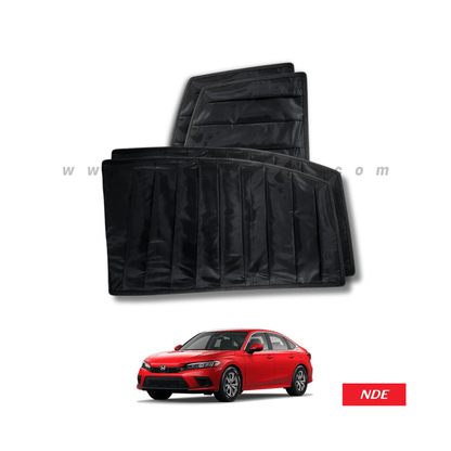 SUN SHADE BLACK WRINKLE FOR HONDA CIVIC (2021-2024) - ndestore.com