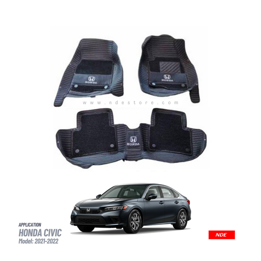 FLOOR MAT 10D FOR HONDA CIVIC (2021-2024)