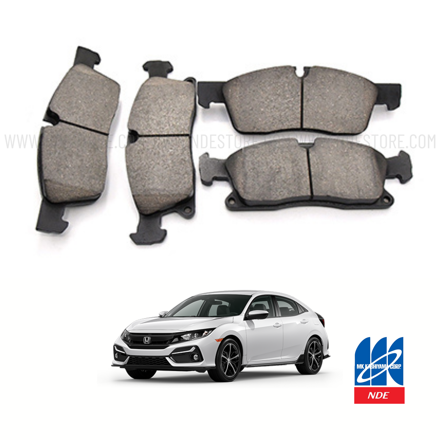 BRAKE DISC PAD SET REAR MK JAPAN FOR HONDA CIVIC (2016-2021)