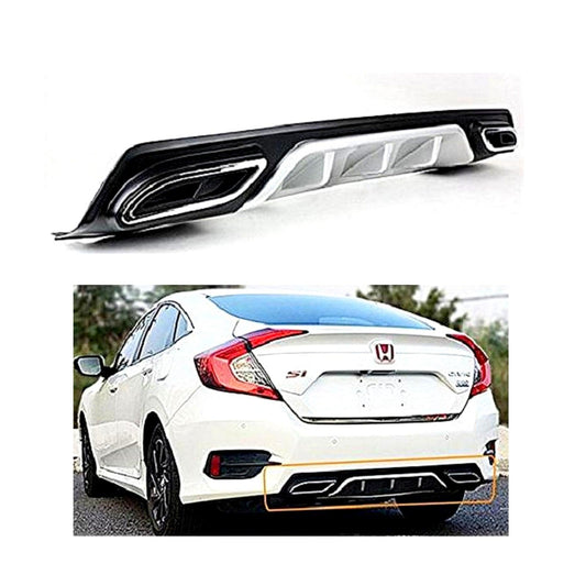 DIFFUSER REAR BUMPER ELEGANT LOOK FOR HONDA CIVIC - ndestore.com