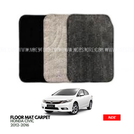 FLOOR MATS PREMIUM QUALITY FOR HONDA CIVIC (2012 - 2016)