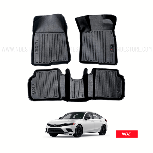 FLOOR MAT TPE STYLE PREMIUM QUALITY FOR HONDA CIVIC (2021-2024) - ndestore.com