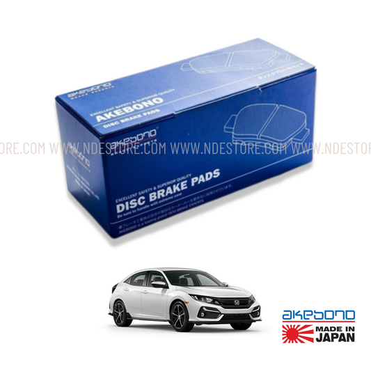 BRAKE, DISC PAD FRONT FOR HONDA CIVIC (2016-2021) - AKEBONO - ndestore.com