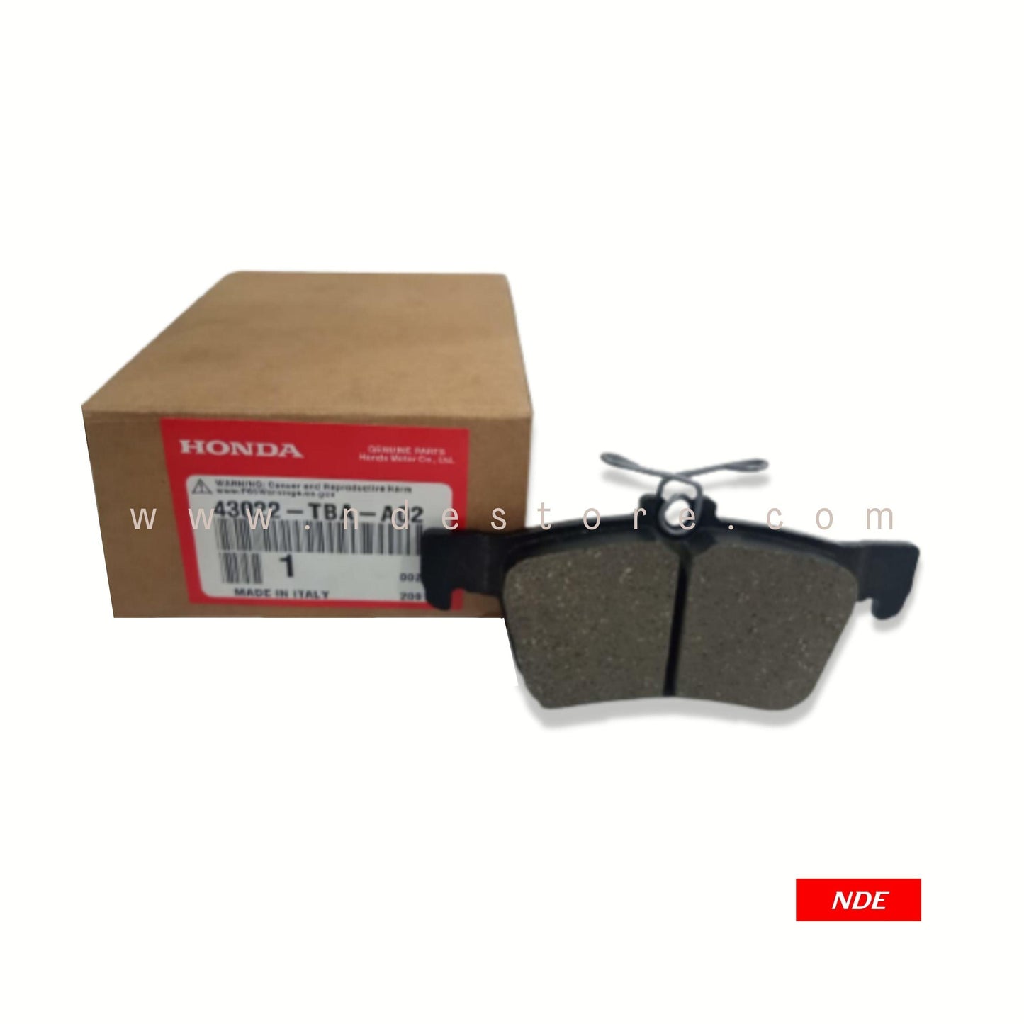 BRAKE, DISC PAD REAR FOR HONDA CIVIC (2016-2021) (HONDA GENUINE PART) - ndestore.com