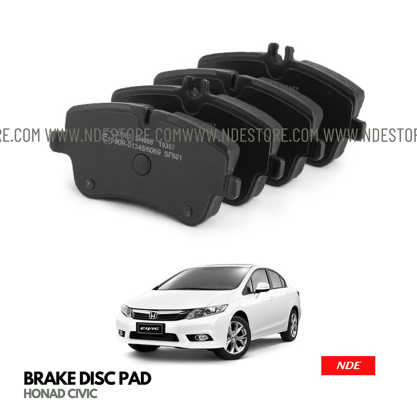 BRAKE DISC PAD FRONT FOR HONDA CIVIC (2012-2016) - MK JAPAN - ndestore.com