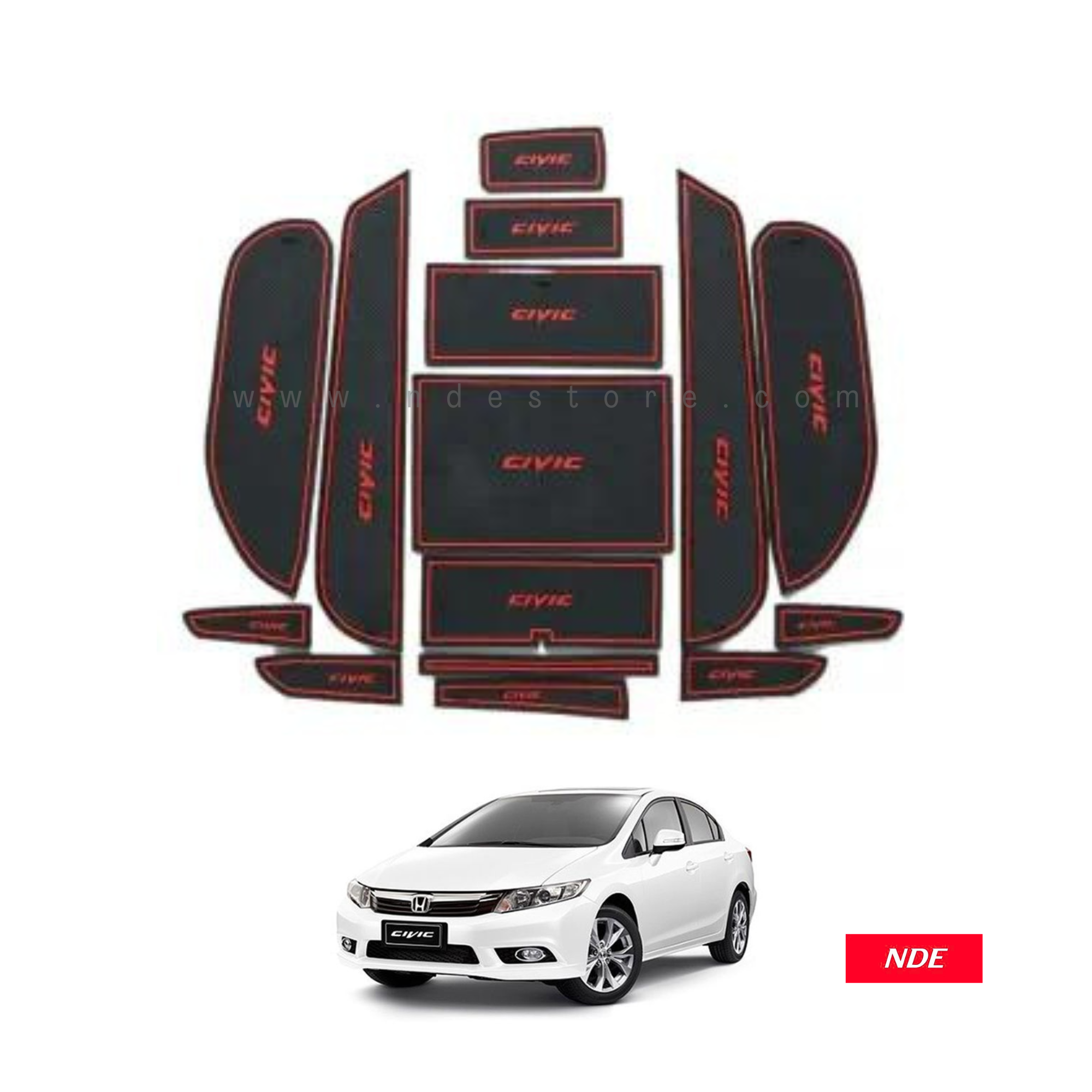 MATS FOR INTERIOR SURFACE PROTECTION FOR HONDA CIVIC (2012-2016)