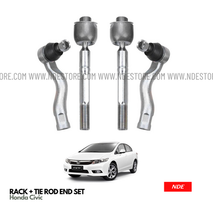 TIE ROD + RACK END SET, SUSPENSION PART FOR HONDA CIVIC (2012-2016)