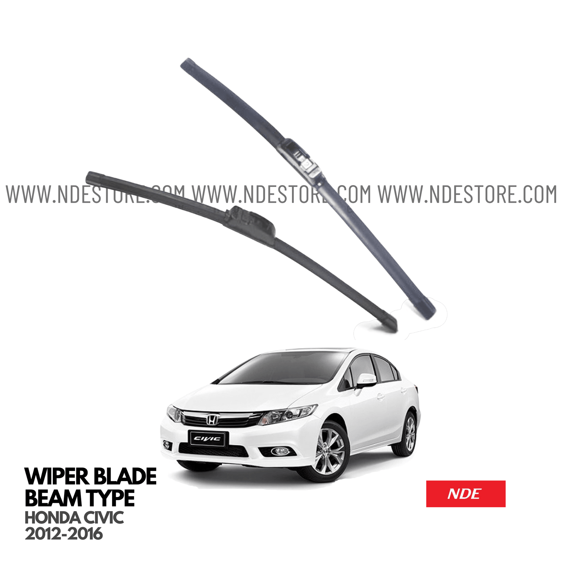 WIPER BLADE PREMIUM TYPE FOR HONDA CIVIC (2012-2016) - ndestore.com