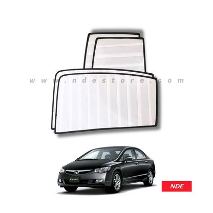 SUN SHADE WHITE WRINKLE FOR HONDA CIVIC (2006-2012) - ndestore.com