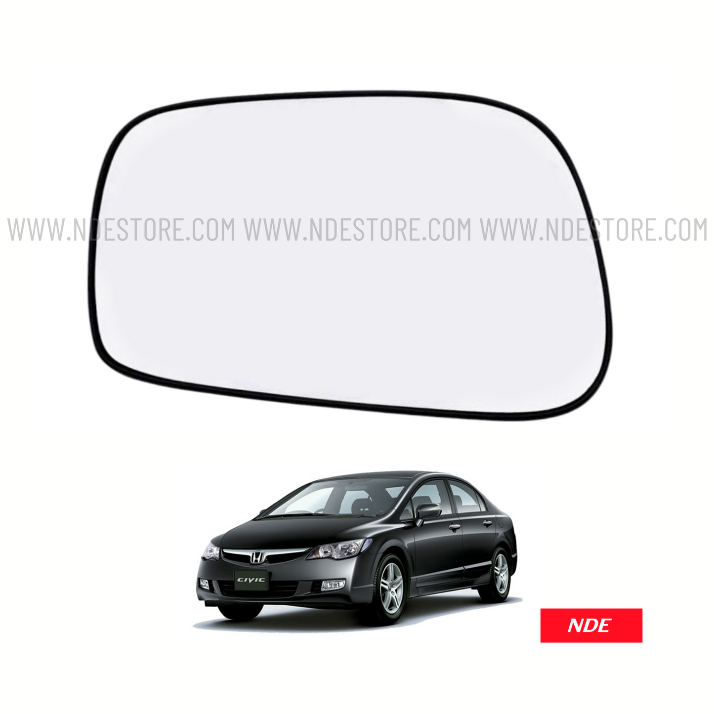 SIDE MIRROR GLASS FOR HONDA CIVIC (2006-2012)