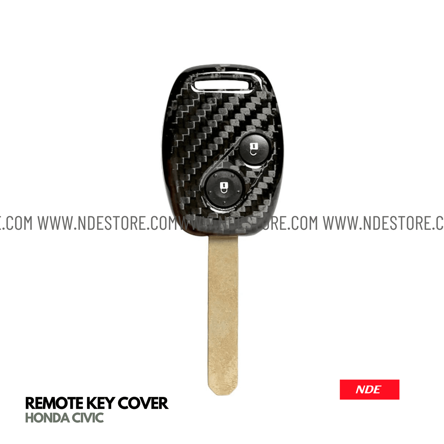 KEY COVER CARBON FIBER STYLE FOR HONDA CIVIC (2006-2012) - ndestore.com