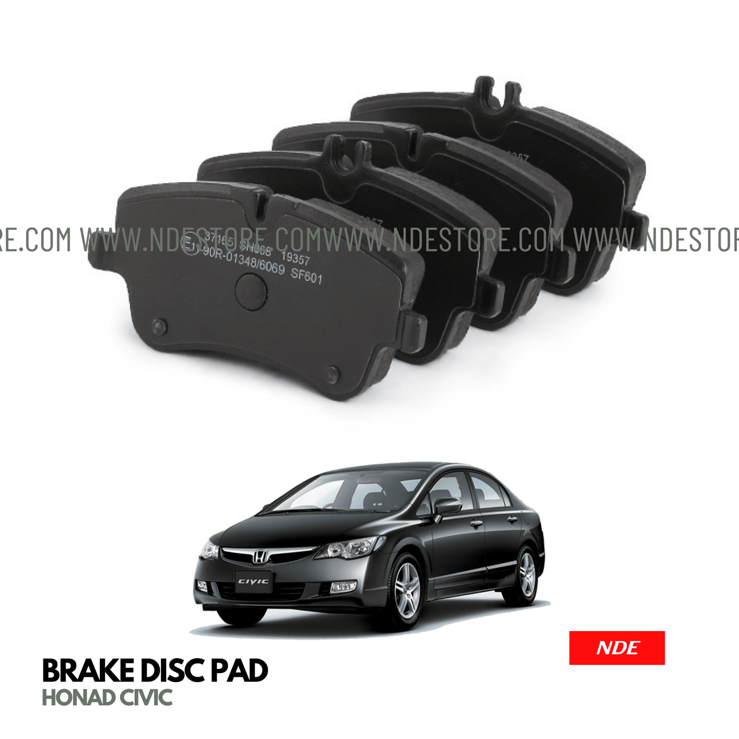 BRAKE DISC PAD FRONT FOR HONDA CIVIC (2006-2012) - MK JAPAN - ndestore.com