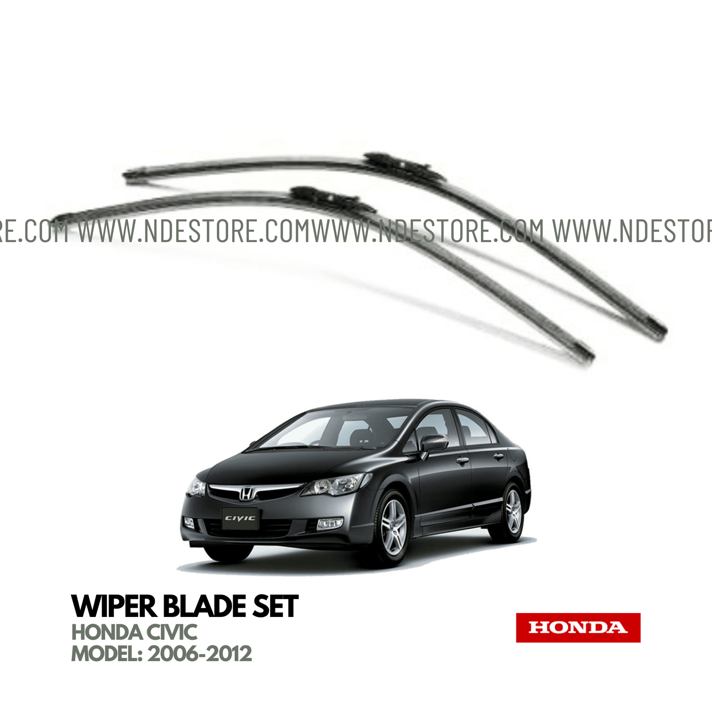 WIPER BLADE SET HONDA GENUINE PART FOR HONDA CIVIC (2006-2012) - ndestore.com