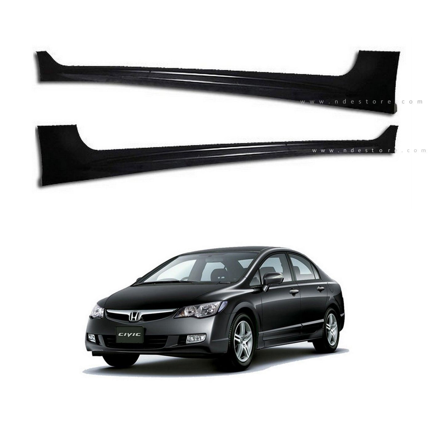 SIDE SKIRT LOWER DOOR PANNEL FOR HONDA CIVIC (2006-2012) - ndestore.com