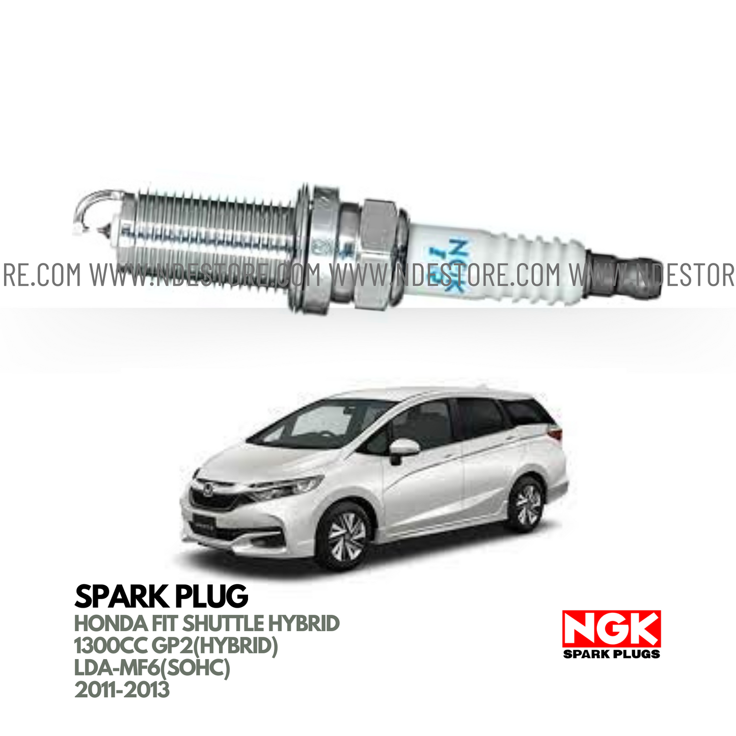 SPARK PLUG NGK LASER IRIDIUM FOR HONDA FIT SHUTTLE HYBRID