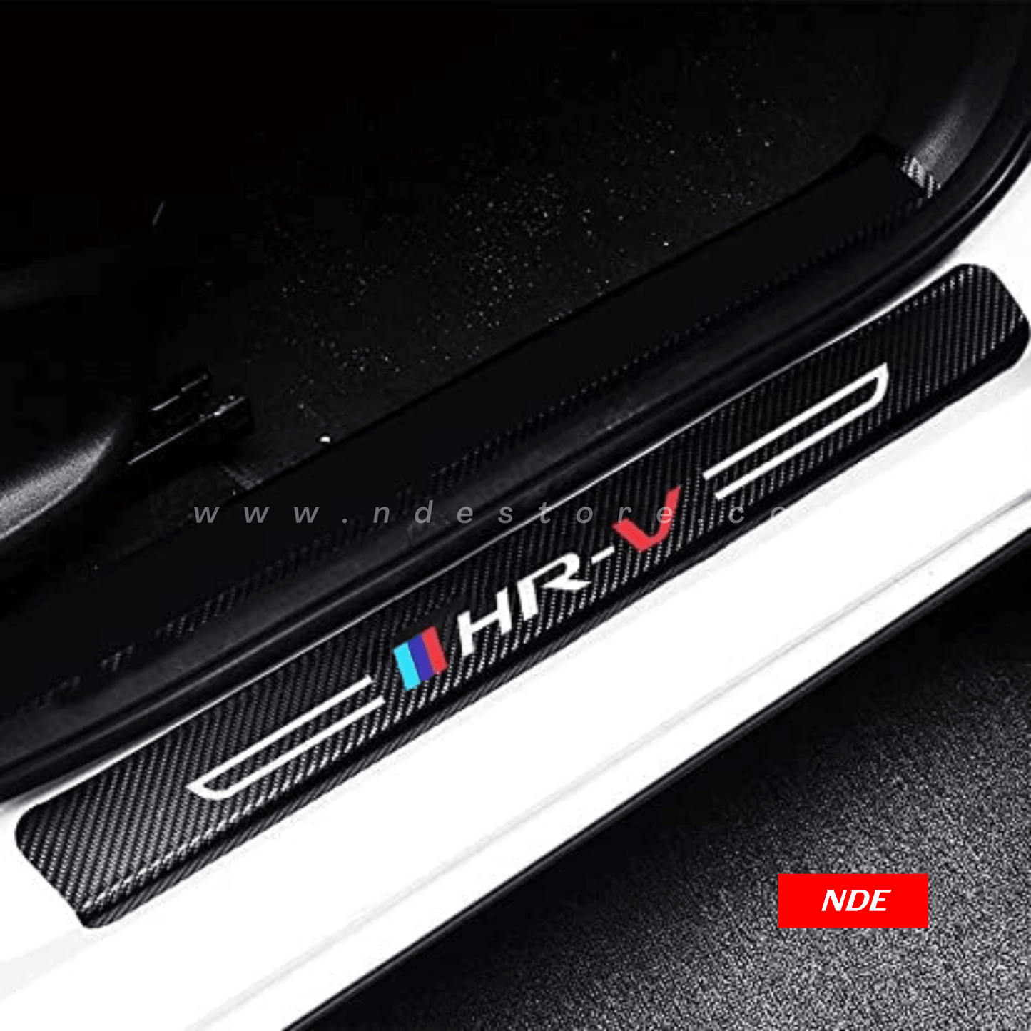 DOOR SILL AREA PROTECTION CARBON FIBER STICKER FOR HONDA HRV