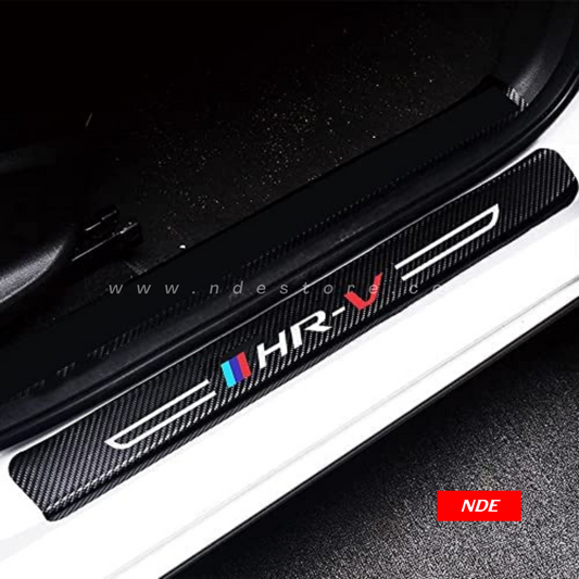 DOOR SILL AREA PROTECTION CARBON FIBER STICKER FOR HONDA HRV