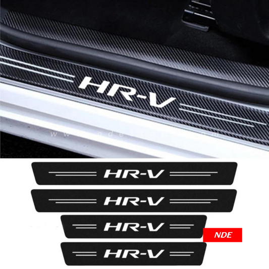 DOOR SILL AREA PROTECTION CARBON FIBER STICKER FOR HONDA HRV