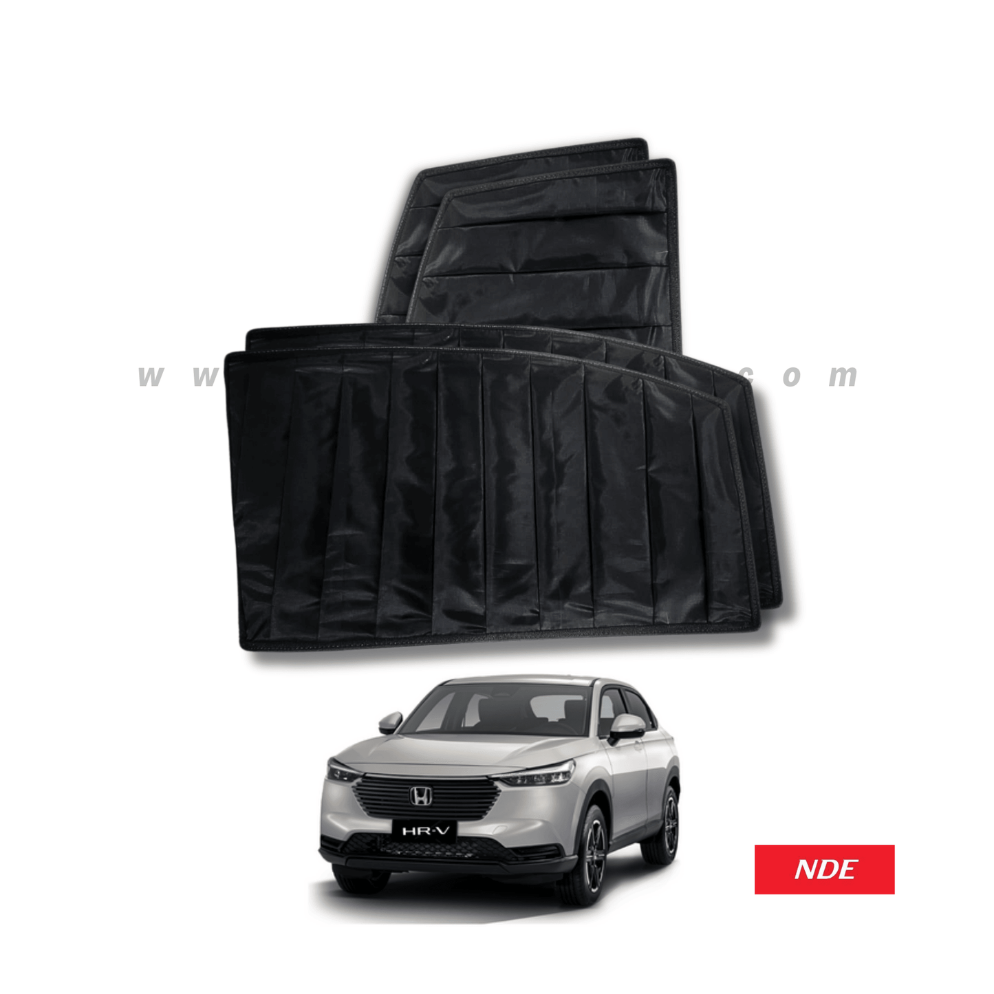 SUN SHADE BLACK WRINKLE FOR HONDA HRV - ndestore.com