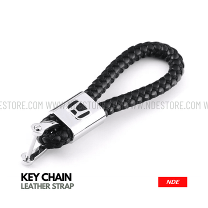 KEY CHAIN LEATHER STRAP WITH HONDA LOGO - ndestore.com