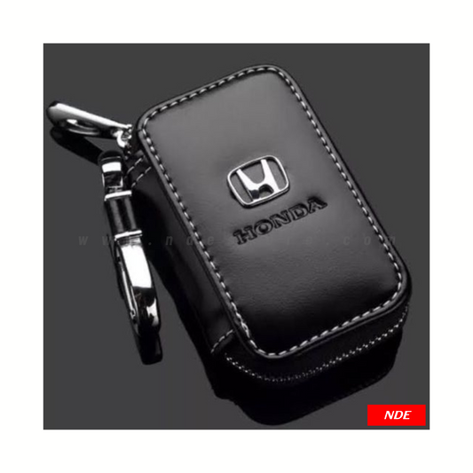 REMOTE COVER KEY POUCH PREMIUM LEATHER MATERIAL WITH HONDA LOGO