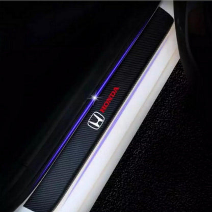 DOOR SILL AREA PROTECTION CARBON FIBER STICKER FOR HONDA - ndestore.com