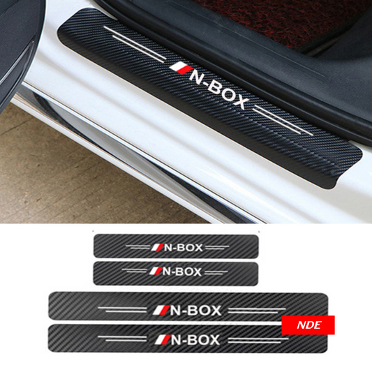 DOOR SILL AREA PROTECTION CARBON FIBER STICKER FOR HONDA N BOX