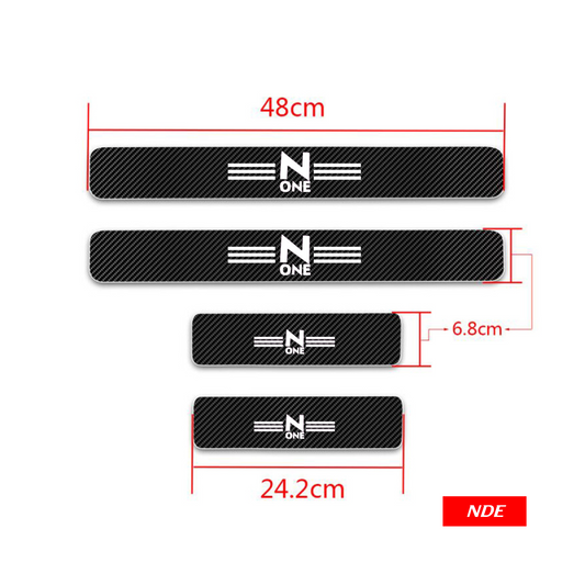 DOOR SILL AREA PROTECTION CARBON FIBER STICKER FOR HONDA N ONE