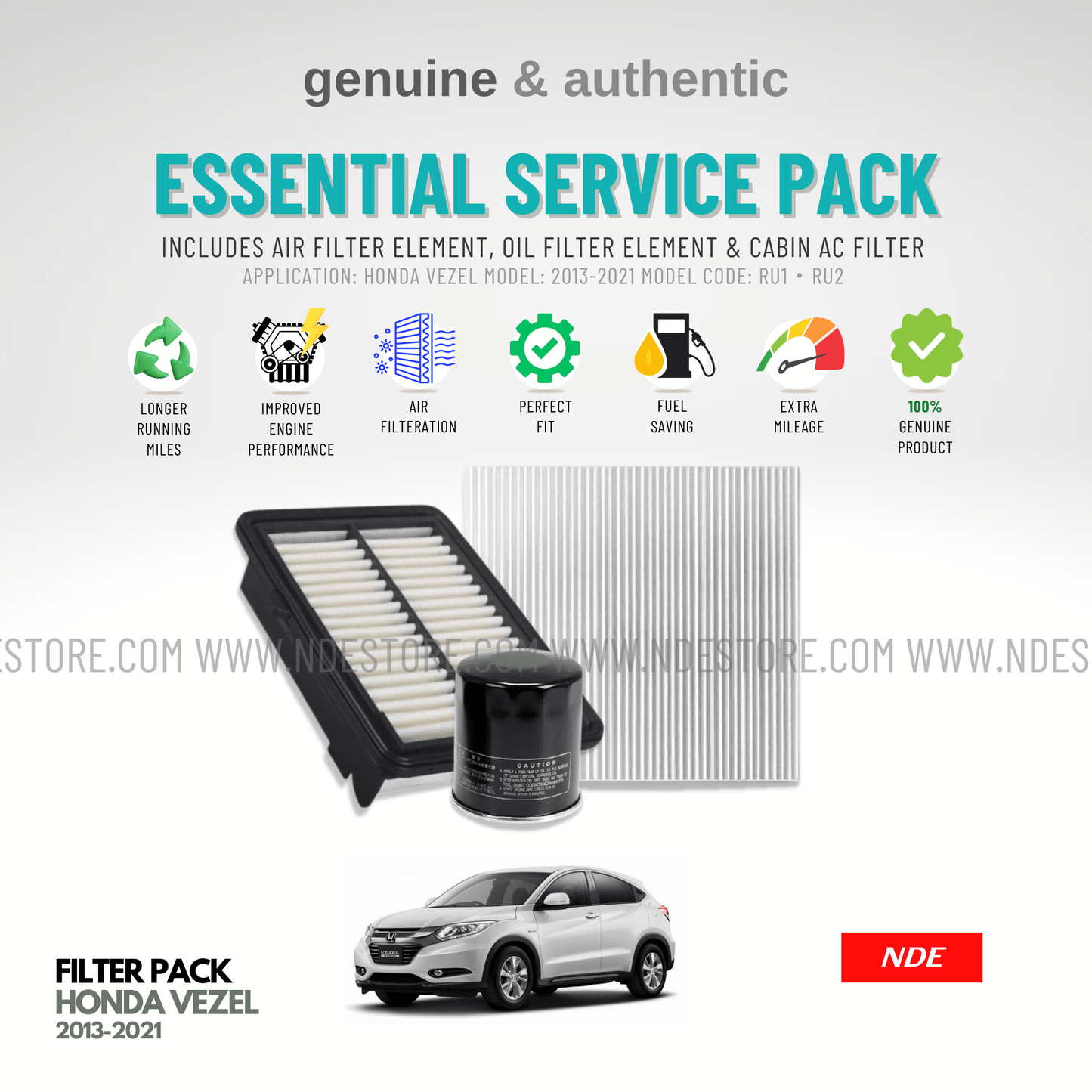 ESSENTIAL FILTER PACK DENSO FOR HONDA VEZEL - ndestore.com