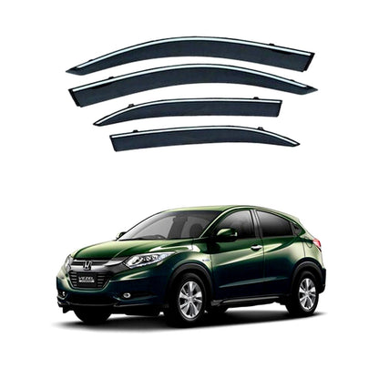 AIR PRESS BLACK TINTED DOOR WINDOW VISOR FOR HONDA VEZEL - TXR