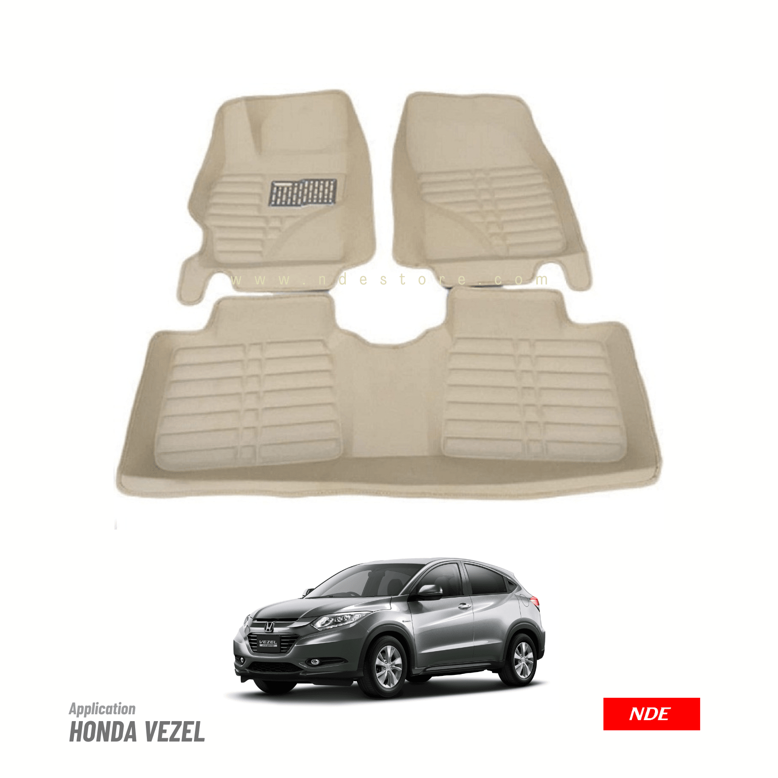 FLOOR MAT 5D STYLE FOR HONDA VEZEL - ndestore.com