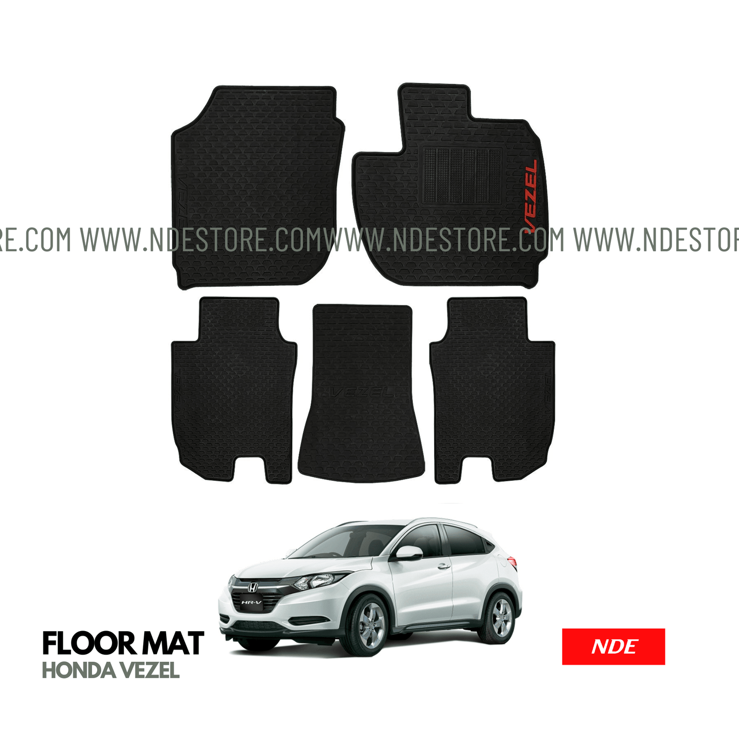 FLOOR MAT RUBBER / LATEX ANTI SLIP FOR HONDA VEZEL - ndestore.com