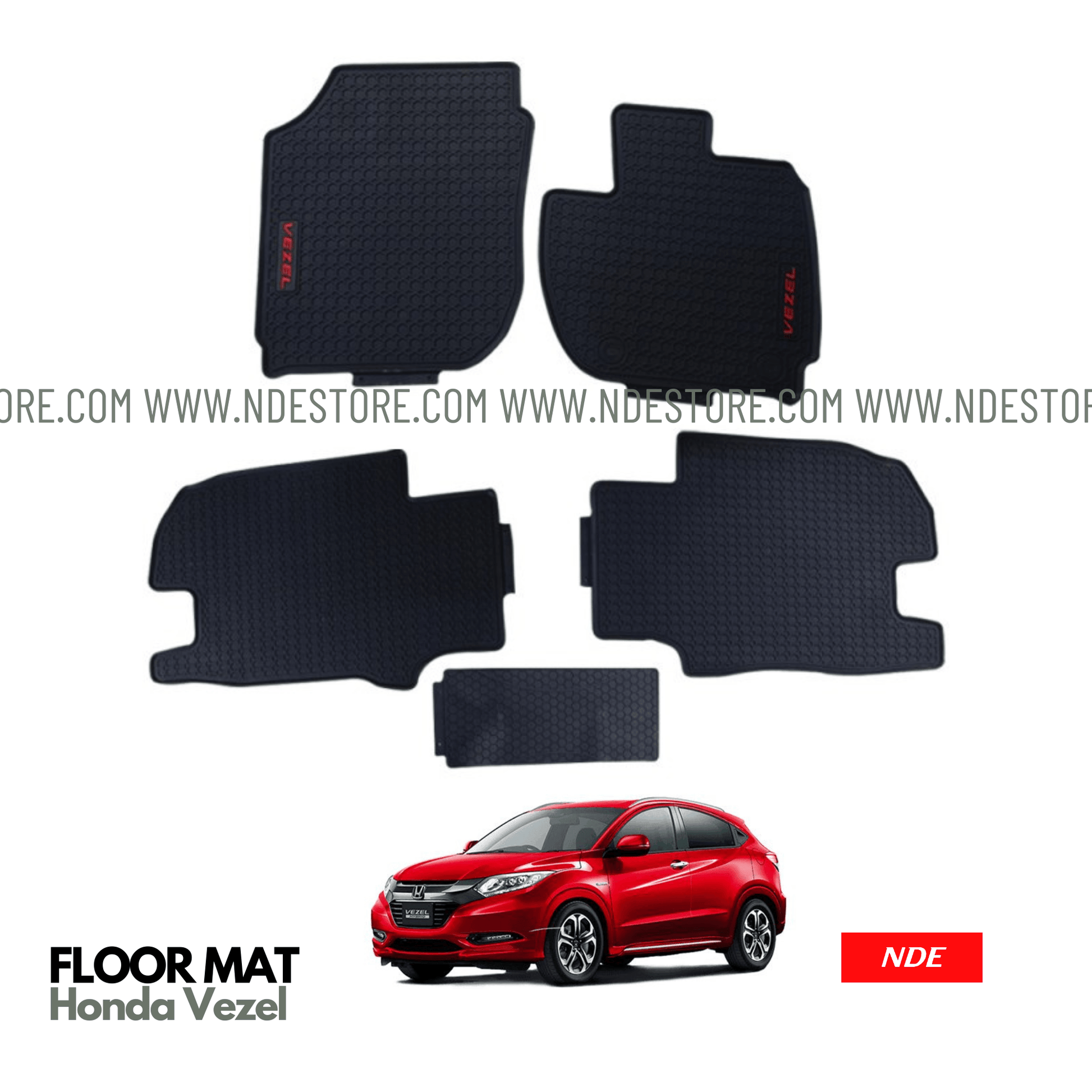 FLOOR MAT RUBBER / LATEX ANTI SLIP FOR HONDA VEZEL - ndestore.com