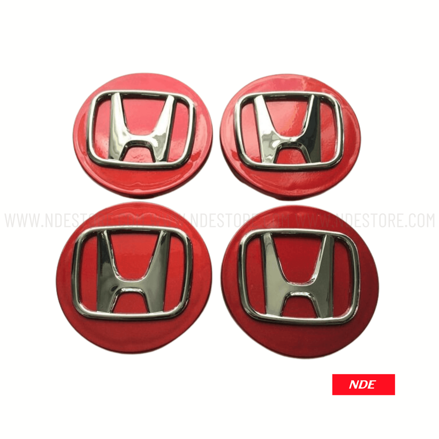 WHEEL CAP HONDA LOGO RED AND SILVER | WHEEL CENTRE CAP - ndestore.com