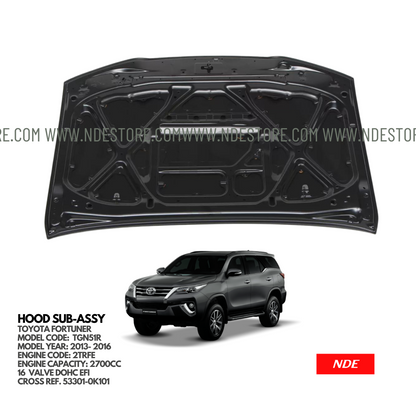 BONNET HOOD ASSY FOR TOYOTA FORTUNER (2013-2016)