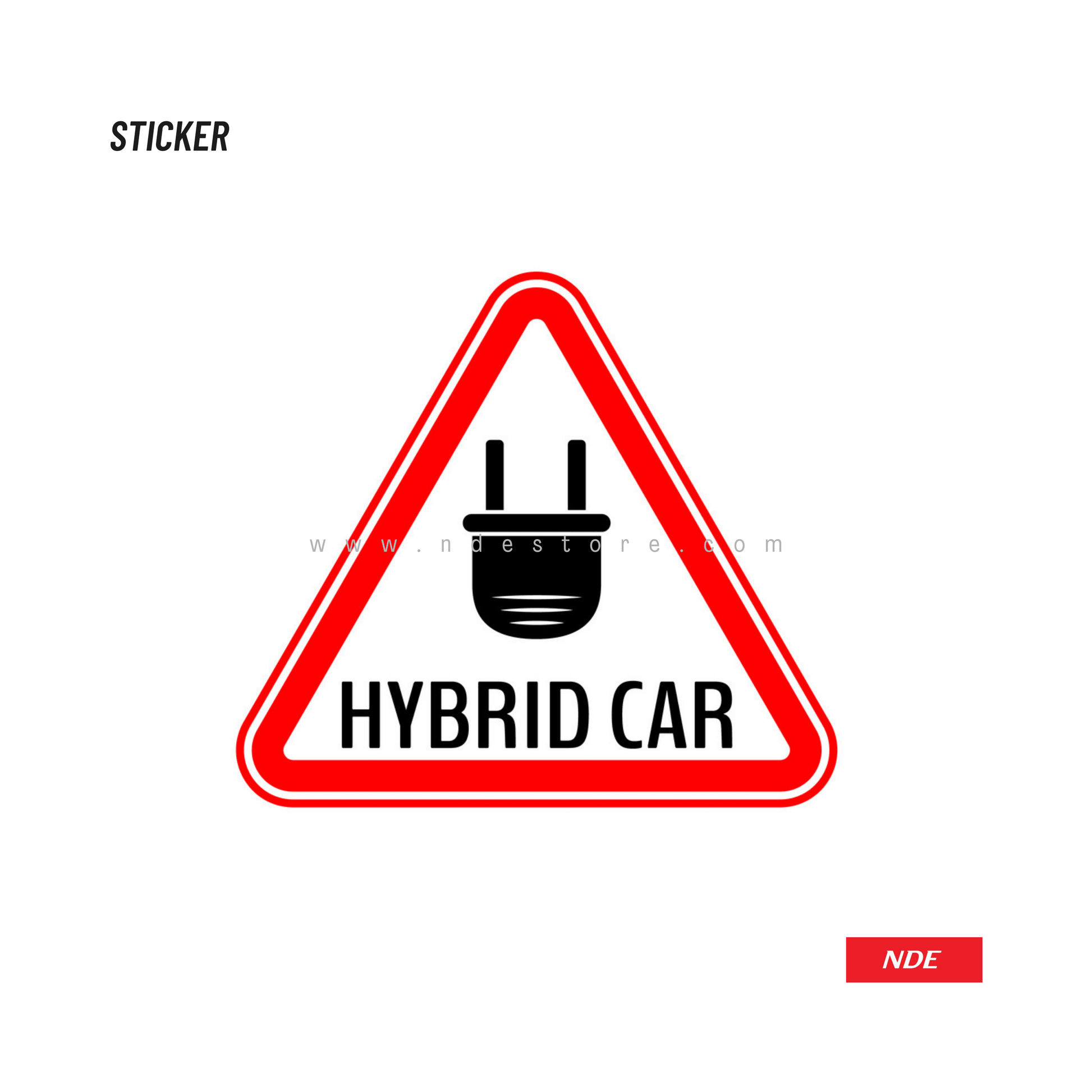 STICKER, HYBRID CAR - ndestore.com