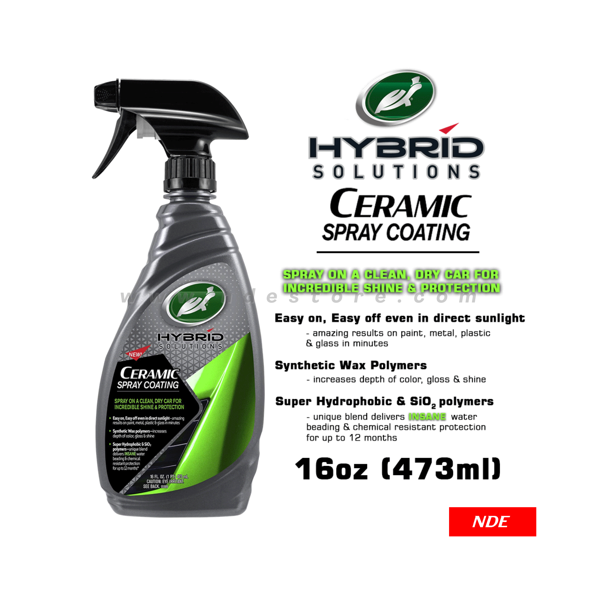 Turtle Wax Hybrid Solutions Ceramic Spray Coating, 16 fl oz - City